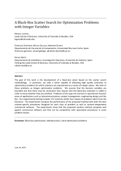 A Black-Box Scatter Search for Optimization Problems with Integer