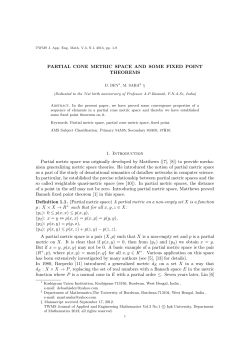 PARTIAL CONE METRIC SPACE AND SOME FIXED POINT
