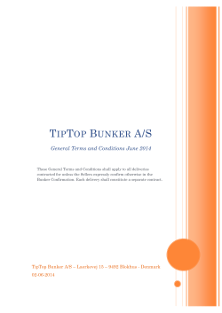 General terms and conditions June 2014