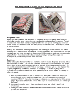 Creative Journal Assignment