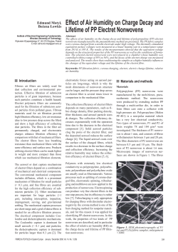 Effect of Air Humidity on Charge Decay and Lifetime of PP Electret