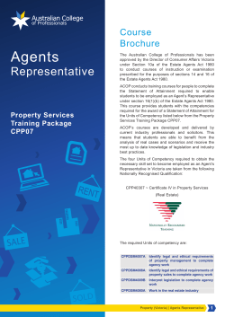 Agents - Australian College of Professionals