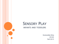 Sensory Play infants and toddlers