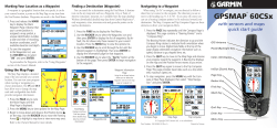 Garmin GPSMAP 60Csx Quick Reference Guide