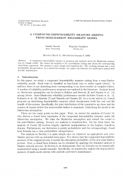a compound dependability measure arising from semi