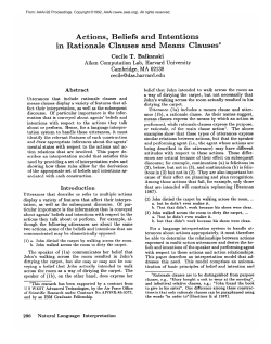 1992-Actions, Beliefs and Intentions in Rationale Clauses and