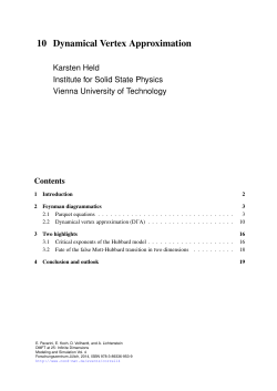 Dynamical Vertex Approximation - cond