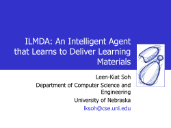 Agents and Multiagent Systems for Computer