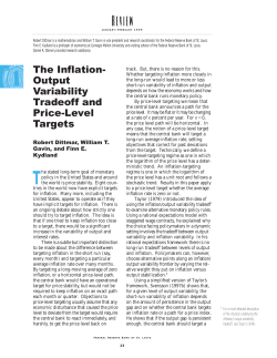 The Inflation-Output Variability Tradeoff and Price