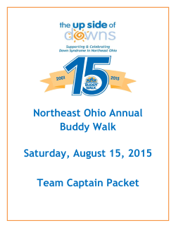 Northeast Ohio Annual Buddy Walk Saturday