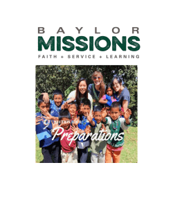 Section 4: Preparations