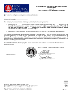 Contiguity - Multiple Parcels 6/17/2006