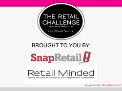 April 2014 | Operating Your Store Behind the Scenes