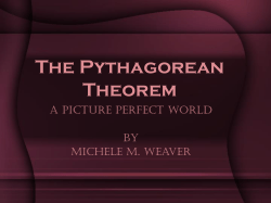 The Pythgorean Theorem