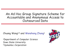 An Ad Hoc Group Signature Scheme for Accountable and