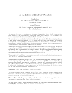 On the Lattices of Effectively Open Sets