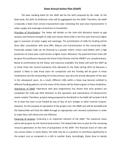 State Annual Action Plan (SAAP)