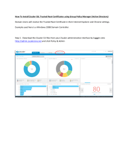 How To Install Zscaler SSL Trusted Root Certificates using