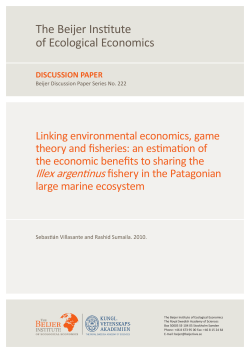 Linking environment, economics, game theory and fisheries