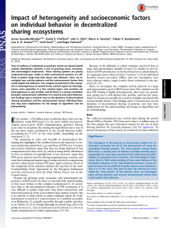 Impact of heterogeneity and socioeconomic factors on individual