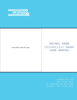 Appendix G: Developing an Institutional Ambassador Animal Policy