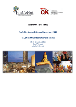 INFORMATION NOTE