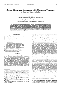 Robust Eigenvalue Assignment with Maximum Tolerance to System