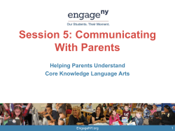 Communicating with Parents: A Case Study (Teachers