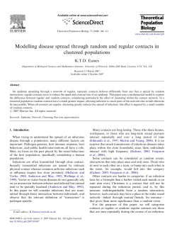 Modelling disease spread through random and regular contacts in