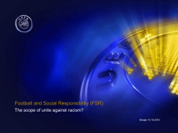 Football and Social Responsibility (FSR)
