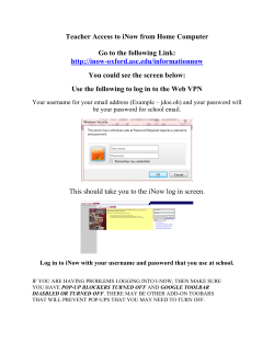 Teacher Access to iNow from Home Computer Go to the following