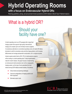 Hybrid Operating Rooms