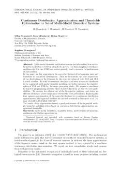 Continuous Distribution Approximation and Thresholds Optimization