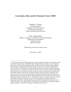 Nelson and Katzenstein - Uncertainty Risk and Crisis IO FINAL
