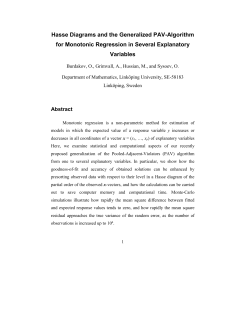 Hasse Diagrams and the Generalized PAV