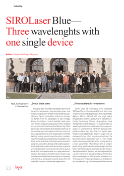 SIROLaser Blue&mdash; Three wavelenghts with one single device