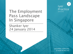 The Employment Pass Landscape In Singapore
