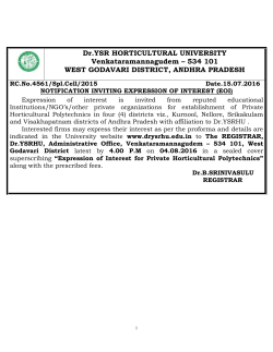 notification inviting expression of interest (eoi) for private