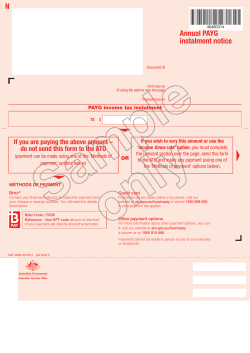 Annual PAYG instalment notice N