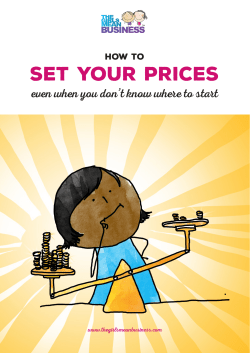 set your prices - Awesome Business Members Area