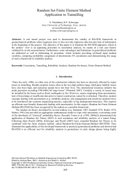 Random Set Finite Element Method Application