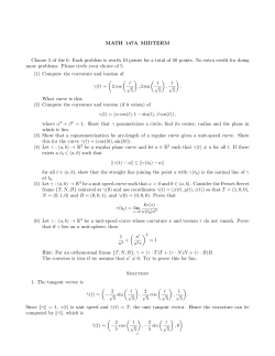 MATH 147A MIDTERM Choose 5 of the 6. Each problem is worth 10