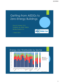 Getting from AEDGs to Zero-Energy Buildings