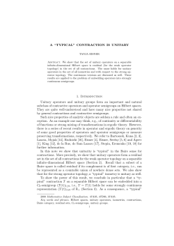 A &ldquo;TYPICAL&rdquo; CONTRACTION IS UNITARY 1
