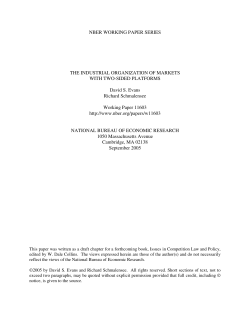NBER WORKING PAPER SERIES THE INDUSTRIAL