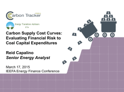 Carbon Supply Cost Curves: Evaluating Financial Risk to Coal