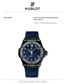 BIG BANG One Click Italia Independent Dark Blue Velvet