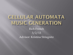 Cellular Automata Music Generation
