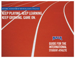 NAIA Guide for the International Student-Athlete