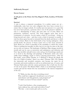 Sufficiently Decayed Steven Connor A talk given at the Frieze Art